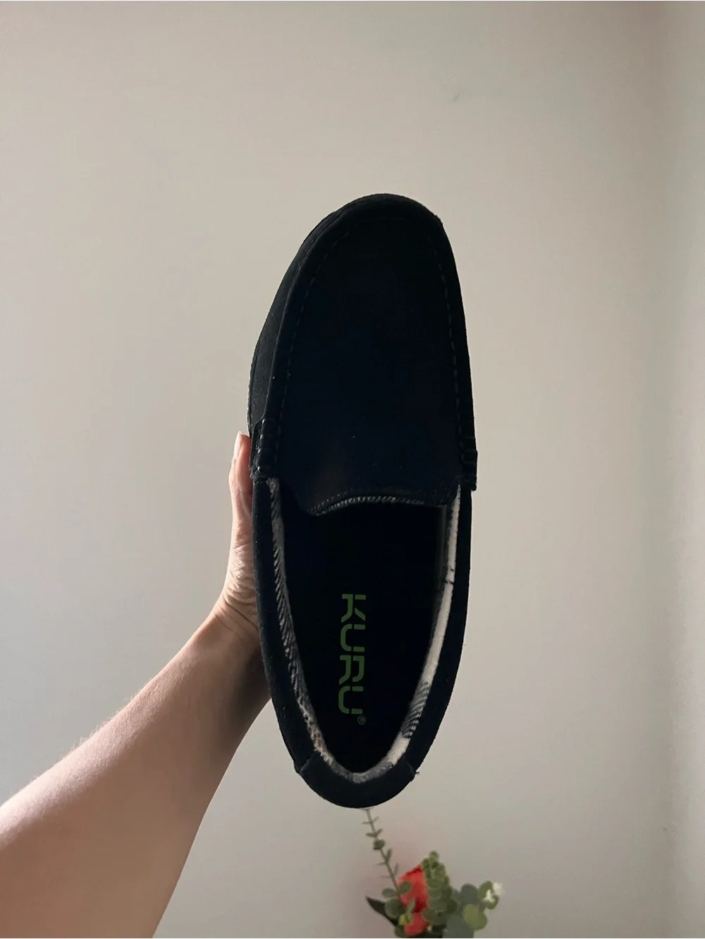 KURU Men’s Loft Black Slippers Size 10 Orthopedic Shoes